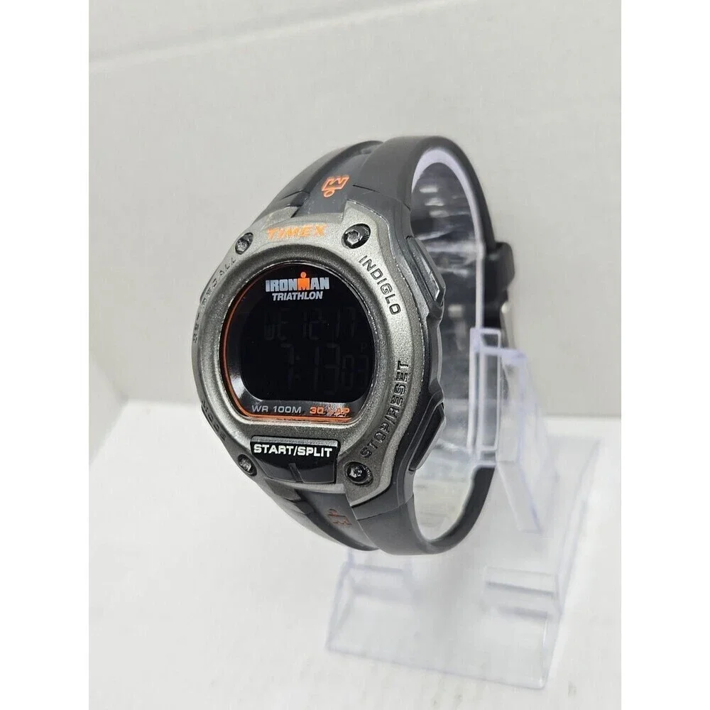 Timex Ironman Classic 30 Lap Watch 45mm Indiglo WR100M New Battery Quartz Mens
